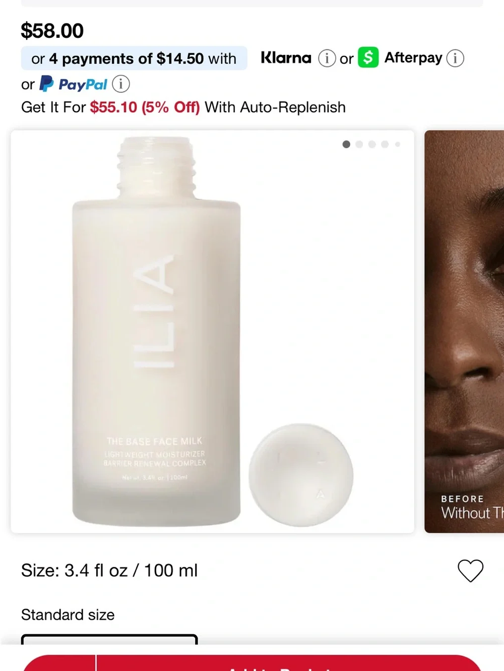 ILIA hydrating lightweight